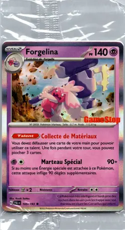 Forgelina Pokemon GameStop Promo 105/193 FR Sealed Holo Exclusive - Image 1