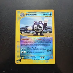 Pokemon Card - Poliwrath 60/165 Reverse Holo Rare Expedition Set WOTC Vintage - Image 1