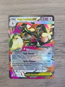 Pokemon TCG Mega Lopunny ex 084/094 Rare Phantasmal Flames NM - Image 1