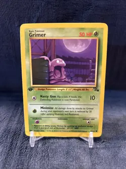 Pokemon TCG Grimer Fossil, 1st Edition Common - Image 1