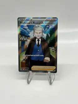Pokemon Professor's Research (Full Art) Crown Zenith 150/159 Holo Ultra Rare NM: - Image 1