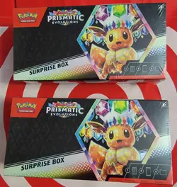 Pokemon Prismatic Evolutions Surprise Box NEW SEALED - LOT OF 2 - Image 1
