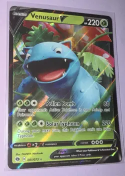 Venusaur V 001/073 Holo Rare V Champion's Path Pokemon Holo Near Mint - Image 1
