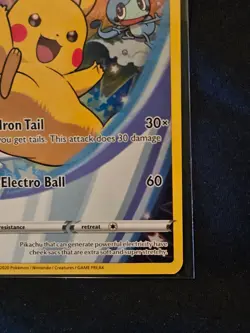 2020 Pokemon Pikachu SWSH020 Sword & Shield Black Star Full Art Promo - Image 4