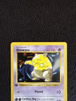 Pokemon Drowzee Common 1st Edition Base Set Shadowless 49/102 LP - Image 2