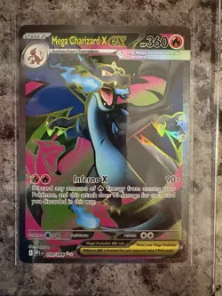 Pokemon TCG Mega Charizard X ex 109/094 Phantasmal Flames Holo NM - Image 1