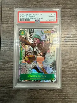 2025 One Piece Legacy of the Master Jewelry Bonney Manga Art SSP OP12-118 PSA 10 - Image 1