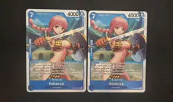 2x Rebecca Super Rare (SR) OP10-058 Royal Blood English Foil - Image 1