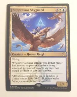 MTG 1x Suppressor Skyguard, NM, Ravnica: Clue Prevent Combat Damage Unless Other - Image 1
