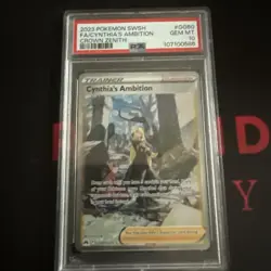 Cynthia's Ambition GG60/GG70 Crown Zenith Gallery Trainer Psa 10 Pokemon TCG - Image 1