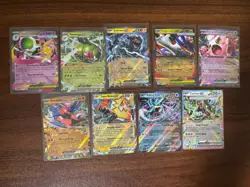 Pokemon TCG 9 EX Card Lot Mixed Holo - NM - Image 1
