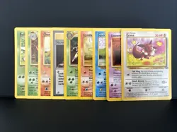 Pokemon WOTC Vintage Lot Base Jungle Gym Neo Bulbasaur Charmander Squirtle LP/P - Image 1
