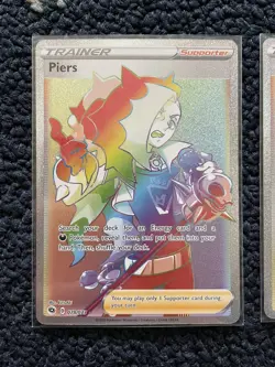 Piers 078/073 Champions Path NM Secret Rainbow Rare Full Art Pokemon Card - Image 1