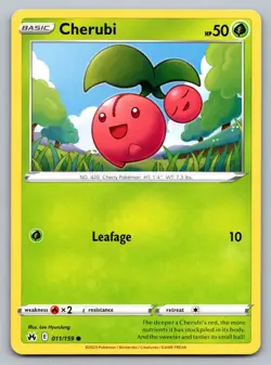 Pokemon TCG Crown Zenith Cherubi 011/159 - Image 1