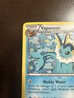 Vaporeon BW89 Pokemon TCG Black & White Promo HP - Image 2