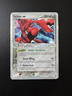 Pokemon Scizor ex 108/115 120HP Holo Rare EX Unseen Forces Stage 1 2005 - Image 1