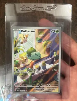Scarlet Violet Stellar Crown English Bulbasaur 143 Illustration Rare PACK FRESH - Image 1