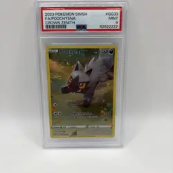 Pokemon TCG Poochyena Crown Zenith GG33 English Graded PSA Gem 9 - Image 1