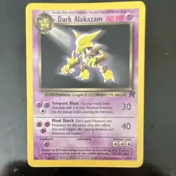Pokemon Dark Alakazam 1/82 Team Rocket Holo Rare English HP60 2000 Wizards - Image 1