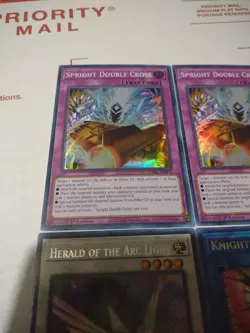 Yu-Gi-Oh Cards Double Cross Herald Of The Arc Light Phoenix Harpies Feat Duster. - Image 2