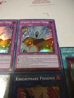 Yu-Gi-Oh Cards Double Cross Herald Of The Arc Light Phoenix Harpies Feat Duster. - Image 3