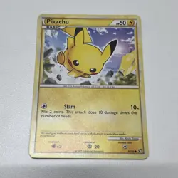 Pikachu 61/90 Pokemon English HeartGold & SoulSilver Undaunted 2010 NM - Image 1
