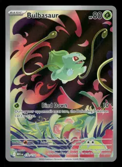 Pokemon Bulbasaur - Illustration Rare ME01: Mega Evolution 133/132 NM Holo - Image 1