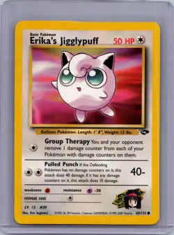 Erika's Jigglypuff - 069/132 - Gym Challenge - Pokemon TCG Card - Vintage - NM - Image 1