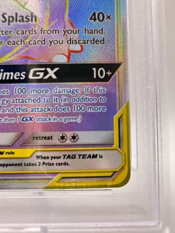 2019 Pokemon S&M Unified Minds Slowpoke & Psyduck GX #239 | SECRET | PSA 10 - Image 5