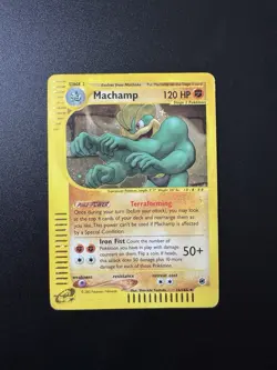Pokemon Machamp 016/165 Expedition Base Set Holo Rare 120HP 2002 - Image 1