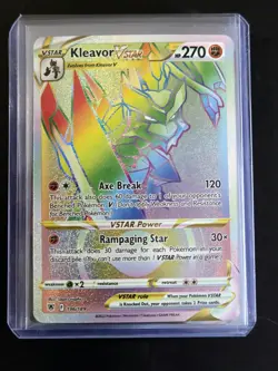 Pokemon Kleavor VSTAR Secret Rainbow Rare Astral Radiance 196/189 NM Pack Fresh - Image 1