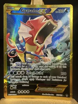 Pokemon TCG Gyarados EX 123/122 XY Breakpoint 2016 Secret Full Art Ultra Rare - Image 1