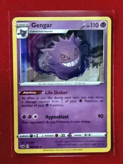 Pokemon Gengar 085/202 SWSH01: Sword & Shield Base Set Holo - Image 1