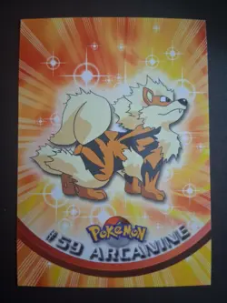 NM #59 Arcanine Pokemon 1999 Topps TV Animation Edition Series 1 Blue Logo - Image 1