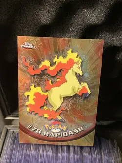 Rapidash Topps Chrome Pokemon TV Animation Edition #78 2000 - Image 1