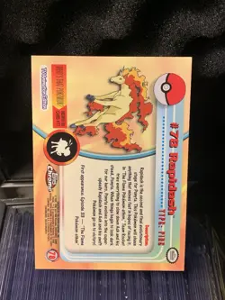 Rapidash Topps Chrome Pokemon TV Animation Edition #78 2000 - Image 2