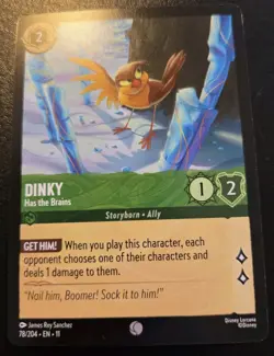 Dinky - Has The Brains 78/204 Common Winterspell Disney Lorcana TCG - Image 1
