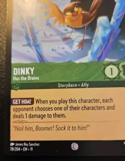 Dinky - Has The Brains 78/204 Common Winterspell Disney Lorcana TCG - Image 4