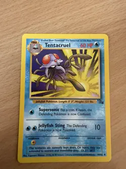 Pokemon TCG Tentacruel Fossil, Card 44/62, Regular LP - Image 1