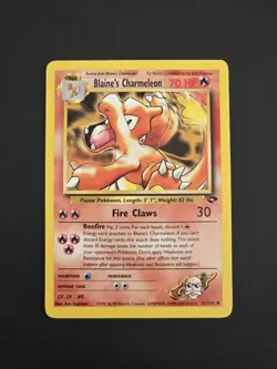 BLAINE’S CHARMELEON GYM CHALLENGE 31/132 NM MINT VINTAGE POKEMON CARD 🔥 - Image 1