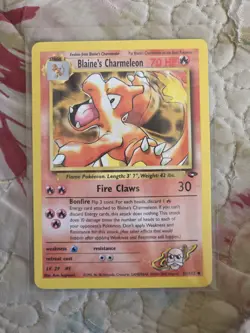 BLAINE’S CHARMELEON GYM CHALLENGE 31/132 NM MINT VINTAGE POKEMON CARD 🔥 - Image 2