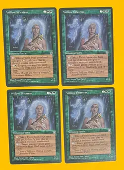 MTG WILLOW PRIESTESS (x 4) Homelands (OldManMTG 005-897) - Image 1