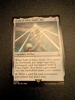 MTG Universes Beyond: Assassin's Creed #76 Staff of Eden, Vault's Key NM - Image 1