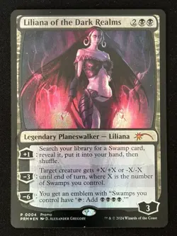 1x MTG Liliana of the Dark Realms (Foil) - Media Promos (MEDIA) #4 - Magic - Image 1