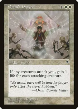 Orim's Prayer Tempest NM White Uncommon MAGIC THE GATHERING MTG CARD ABUGames - Image 1