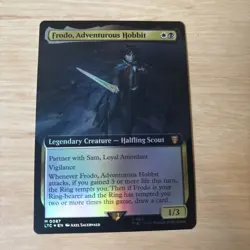MTG Frodo, Adventurous Hobbit Foil Extended Art - LTR 0087 - NM/M - MTG Magic - Image 1