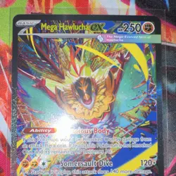 Mega Hawlucha EX 283/217 Full Art Holo Fighting Pokemon Card HP 250 - Image 2