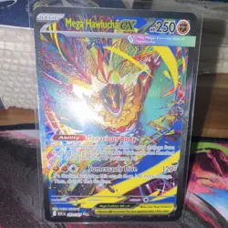 Mega Hawlucha EX 283/217 Full Art Holo Fighting Pokemon Card HP 250 - Image 3