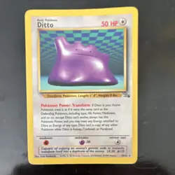 Pokemon Ditto 18/62 Fossil Regular Rare English HP50 1999 Wizards Basic Card - Image 1