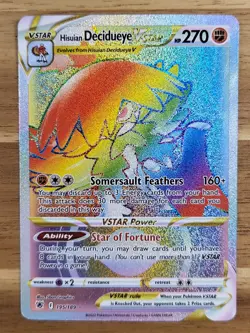 Pokemon - SWSH - Astral Radiance - Hisuian Decidueye Vstar 195/189 Rainbow Rare - Image 1
